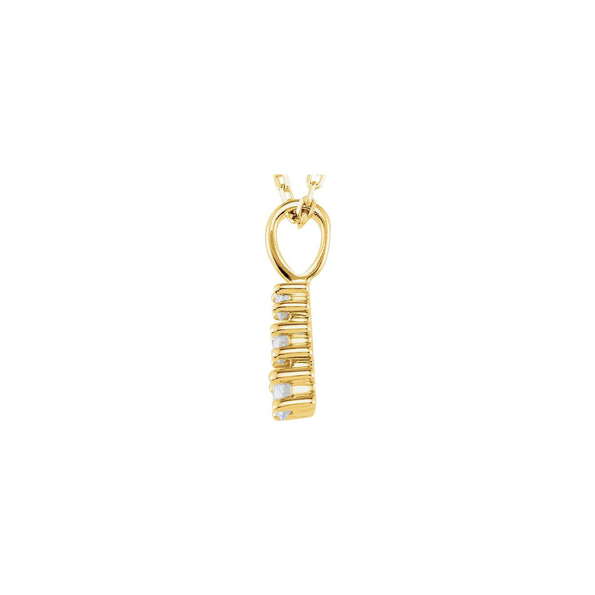 Graduated Necklace · 2.82–3.9 ct — 14K Yellow Gold view 2