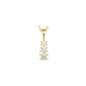 Graduated Necklace · 2.82–3.9 ct — 14K Yellow Gold