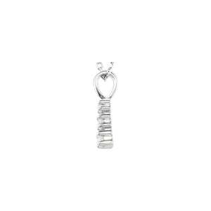Graduated Necklace · 2.82–3.9 ct — 14K White Gold view 2
