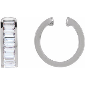 Lab-Grown Diamond Ear Cuff · 0.75 ct — 14K White Gold