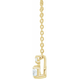 Accented Claw-Prong Necklace · 4.15–6.85 ct — 14K Yellow Gold view 2
