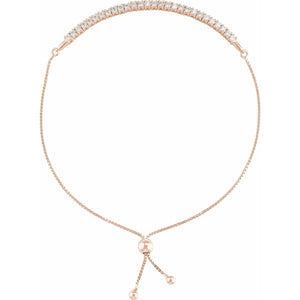 Bolo Bracelet · 1–1.63 ct — 14K Rose Gold