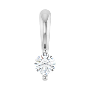 Solitaire Pendant · 2.03–4.25 ct — 14K White Gold