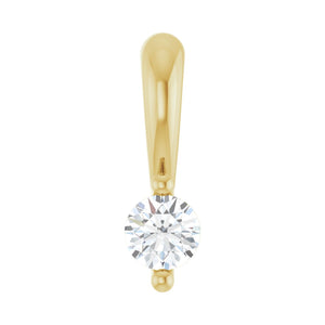Solitaire Pendant · 2.03–4.25 ct — 14K Yellow Gold