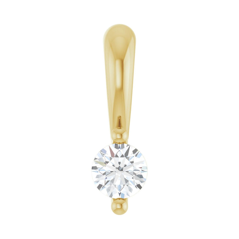 Solitaire Pendant · 2.03–4.25 ct — 14K Yellow Gold