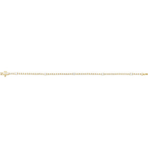 Lab-Grown Diamond Line Bracelet · 1.75 ct — 14K Yellow Gold view 3