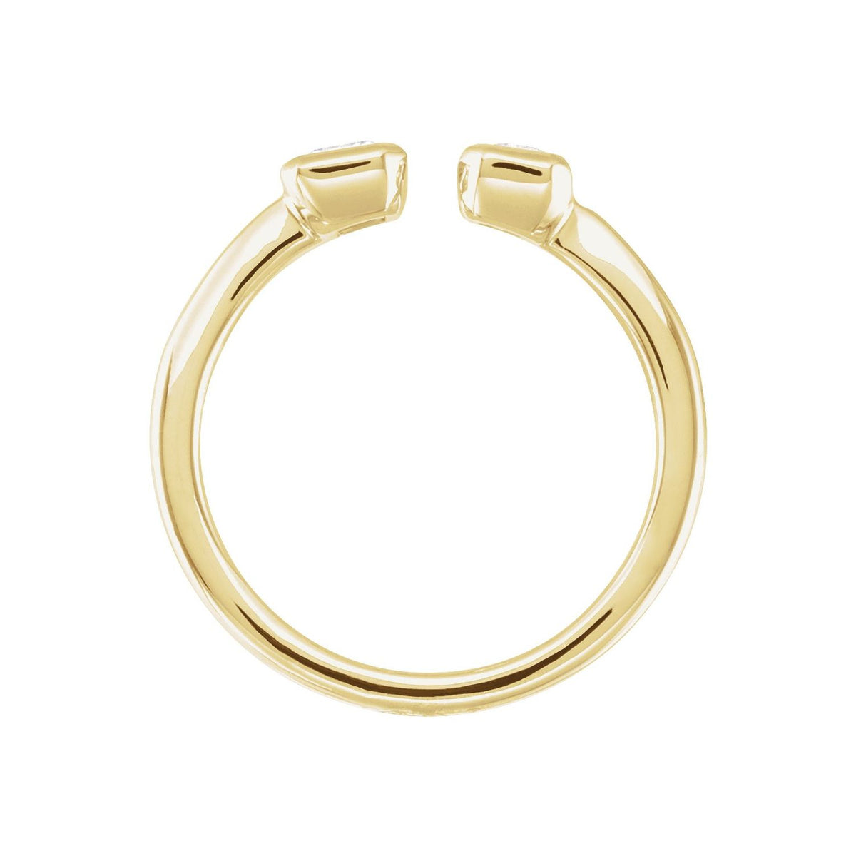 Lab-Grown Diamond Two-Stone Ring · 1 ct — 14K Yellow Gold view 2