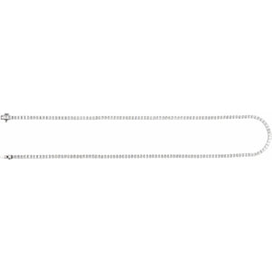 Lab-Grown Diamond Line Necklace · 10.85 ct — 14K White Gold view 2
