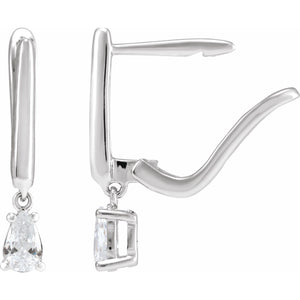 Lab-Grown Diamond Earrings · 0.5 ct — 14K White Gold view 2