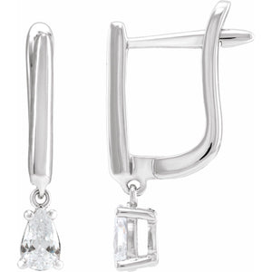 Lab-Grown Diamond Earrings · 0.5 ct — 14K White Gold