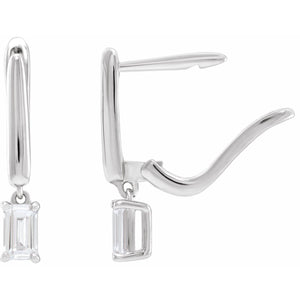 Lab-Grown Diamond Earrings · 0.75 ct — 14K White Gold view 2