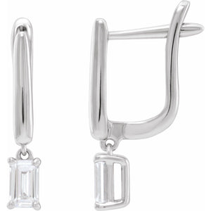 Lab-Grown Diamond Earrings · 0.75 ct — 14K White Gold