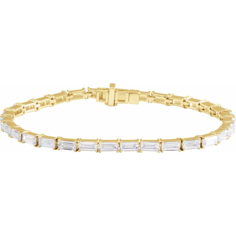 Lab-Grown Diamond Line Bracelet · 6.2 ct — 14K Yellow Gold