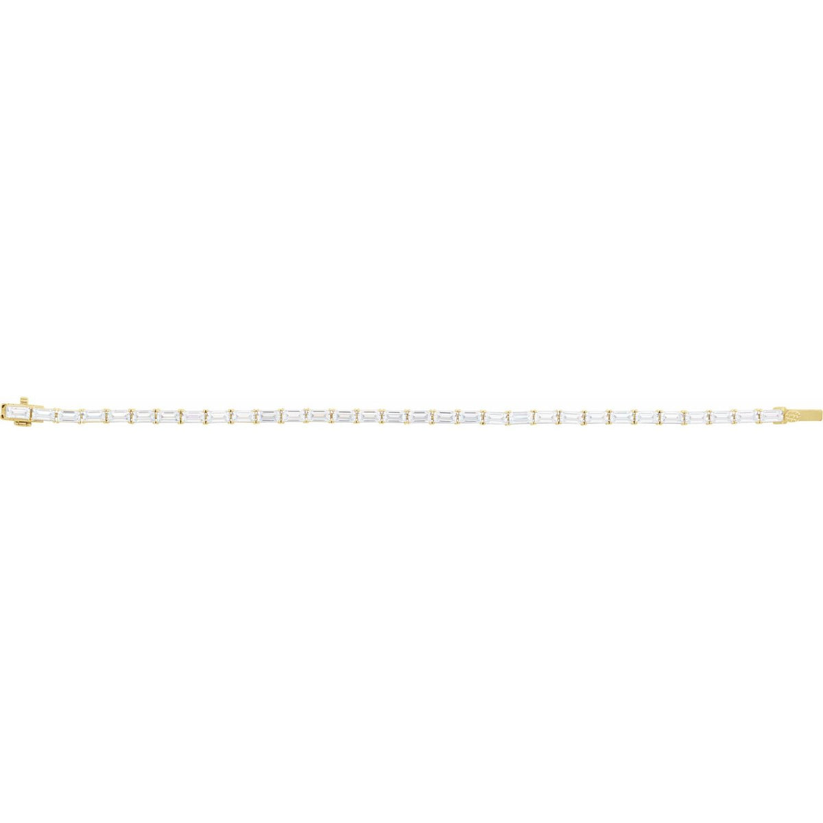 Lab-Grown Diamond Line Bracelet · 6.2 ct — 14K Yellow Gold view 2