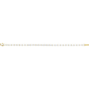 Lab-Grown Diamond Line Bracelet · 6.2 ct — 14K Yellow Gold view 2