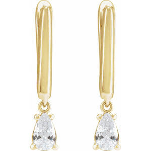 Lab-Grown Diamond Earrings · 0.5 ct — 14K Yellow Gold view 3