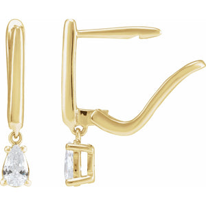 Lab-Grown Diamond Earrings · 0.5 ct — 14K Yellow Gold view 2