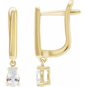 Lab-Grown Diamond Earrings · 0.5 ct — 14K Yellow Gold