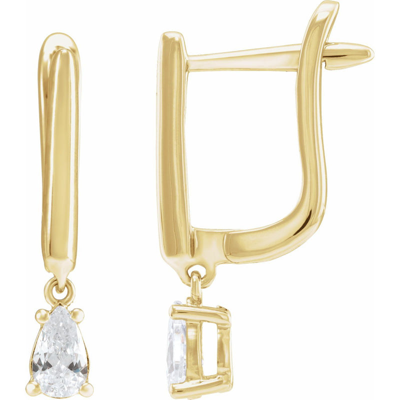 Lab-Grown Diamond Earrings · 0.5 ct — 14K Yellow Gold