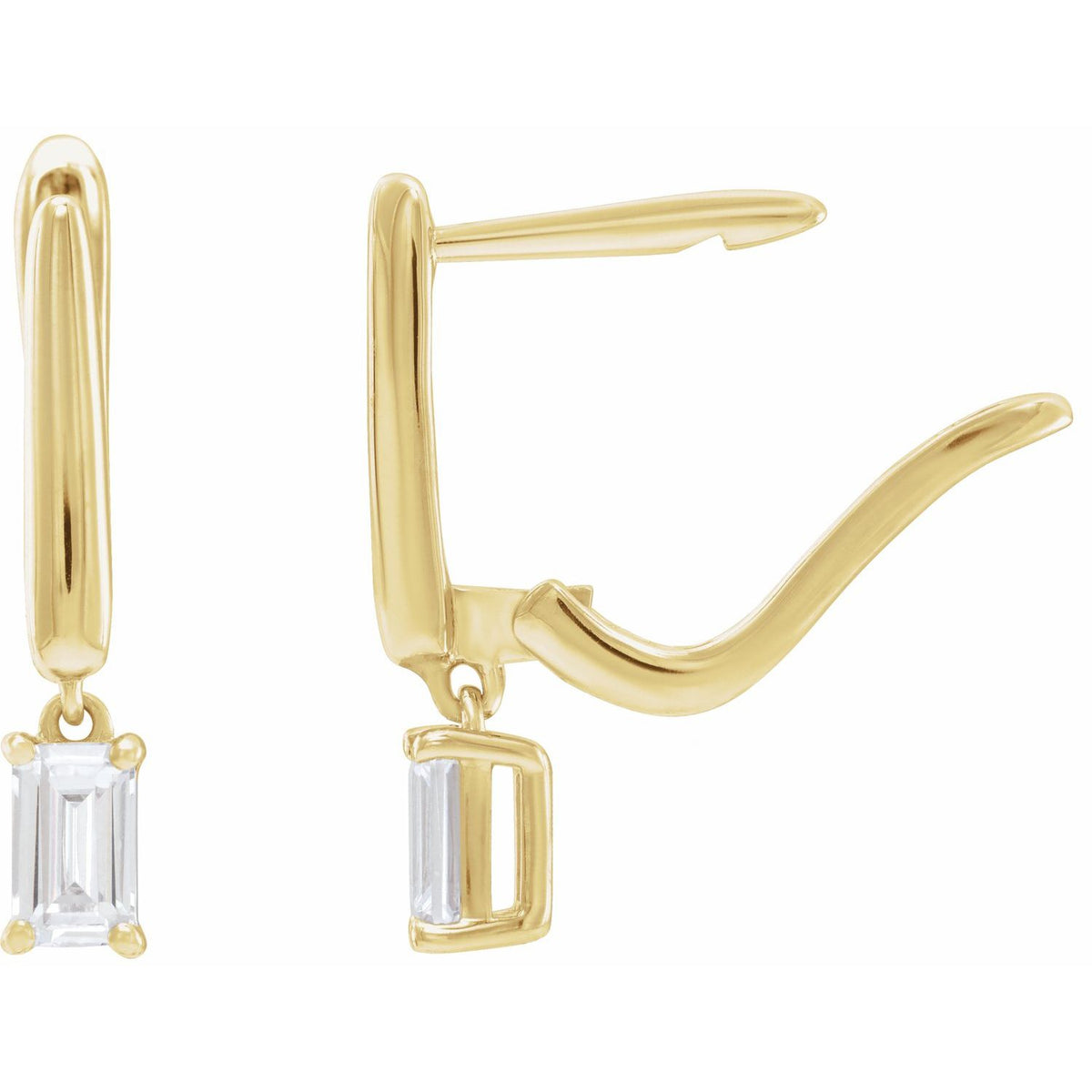 Lab-Grown Diamond Earrings · 0.75 ct — 14K Yellow Gold view 2
