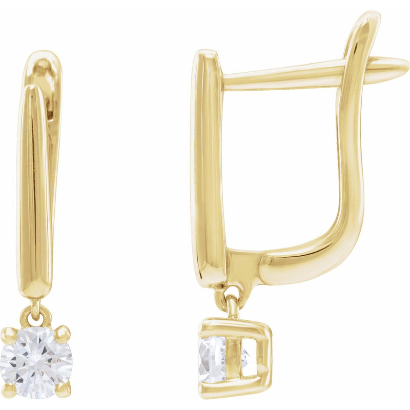 Lab-Grown Diamond Earrings · 0.5–1 ct — 14K Yellow Gold