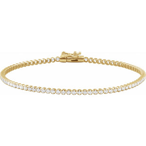 Lightweight Line Bracelet · 1.63 ct — 14K Yellow Gold