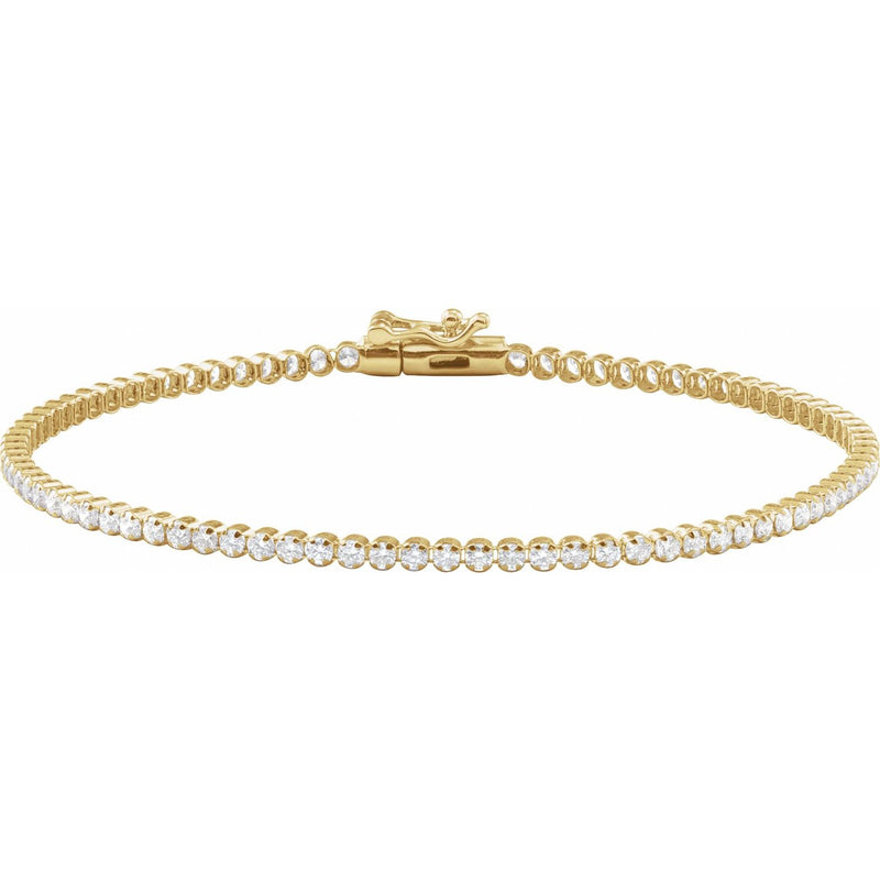 Lightweight Line Bracelet · 1.63 ct — 14K Yellow Gold