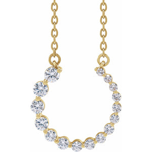 Graduated Circle Necklace · 2.77 ct — 14K Yellow Gold