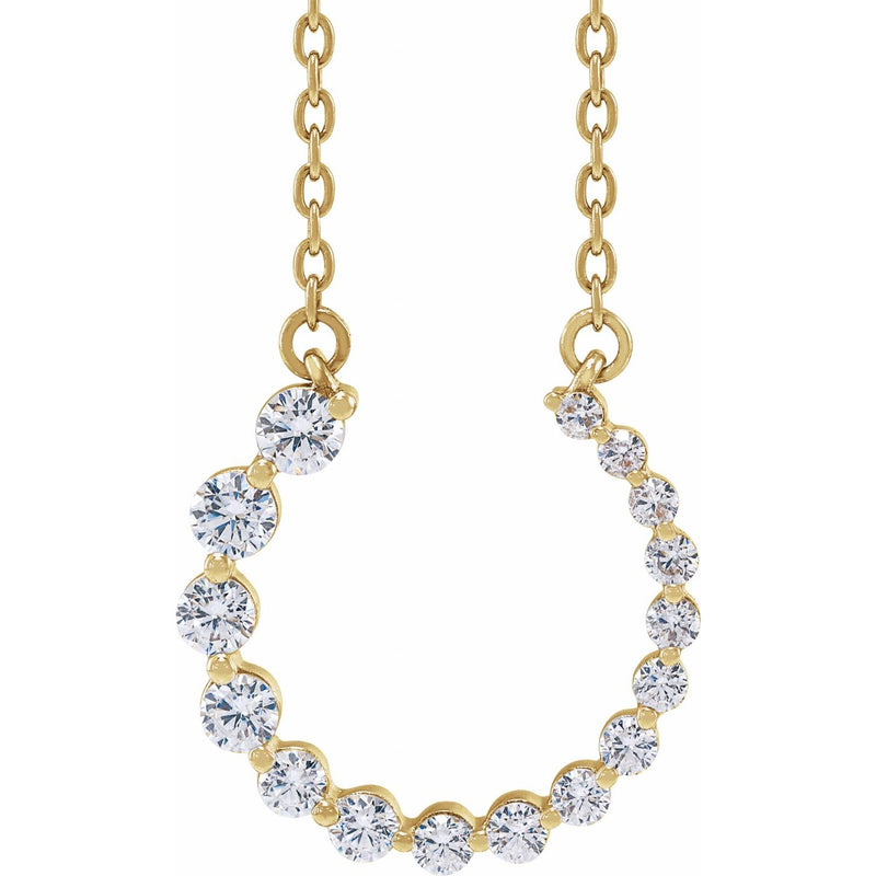 Graduated Circle Necklace · 2.77 ct — 14K Yellow Gold
