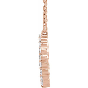 Graduated Circle Necklace · 2.77 ct — 14K Rose Gold view 2