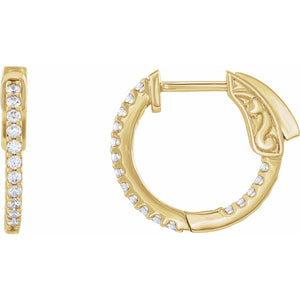 Inside-Outside Hoop Earrings · 0.25–6.5 ct — 14K Yellow Gold