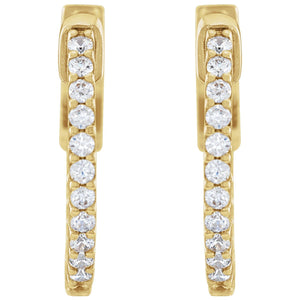 Inside-Outside Hoop Earrings · 0.25–6.5 ct — 14K Yellow Gold view 2