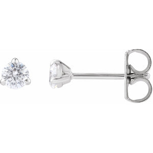 Cocktail-Style Stud Earrings · 0.2–1 ct — 14K White Gold