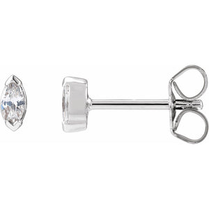 Lab-Grown Diamond Stud Earrings · 0.17–0.5 ct — 14K White Gold