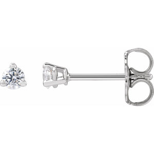 Lab-Grown Diamond Stud Earrings · 0.17–1 ct — 14K White Gold