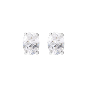 Lab-Grown Diamond Stud Earrings · 0.33–1 ct — 14K White Gold view 2