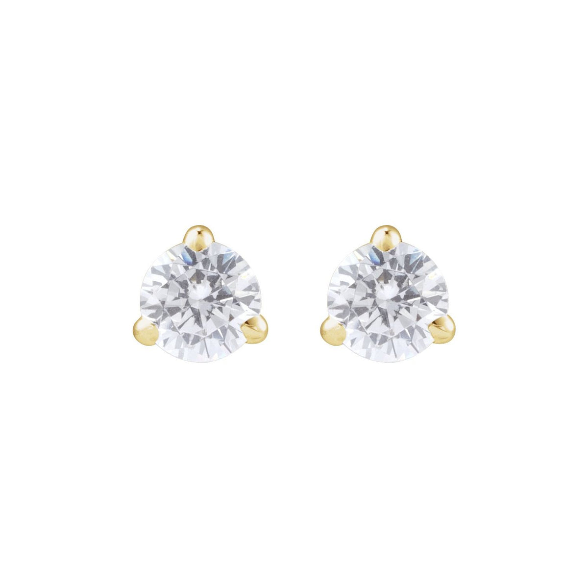 Cocktail-Style Stud Earrings · 0.2–1 ct — 14K Yellow Gold view 2