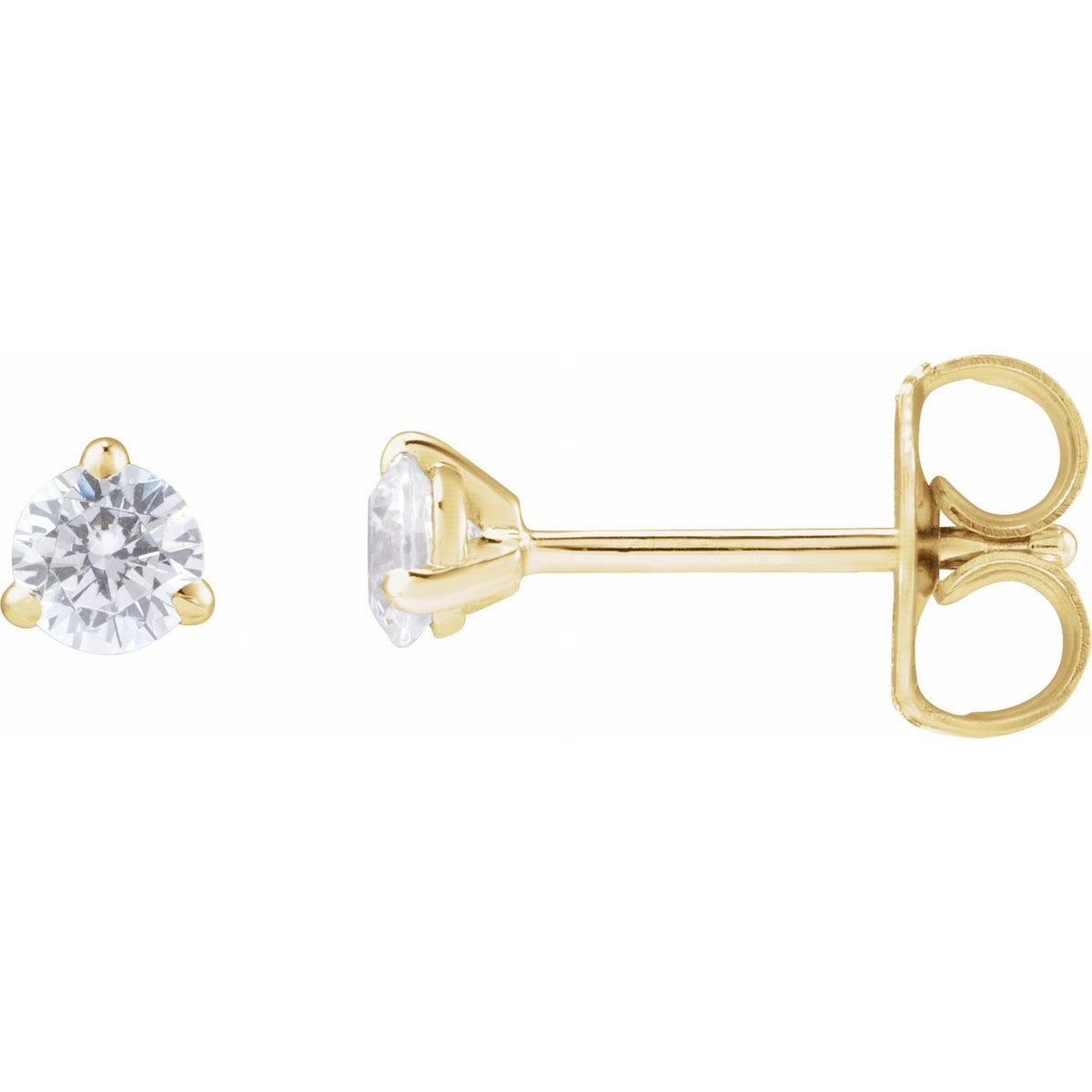 Cocktail-Style Stud Earrings · 0.2–1 ct — 14K Yellow Gold