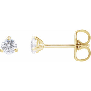 Cocktail-Style Stud Earrings · 0.2–1 ct — 14K Yellow Gold