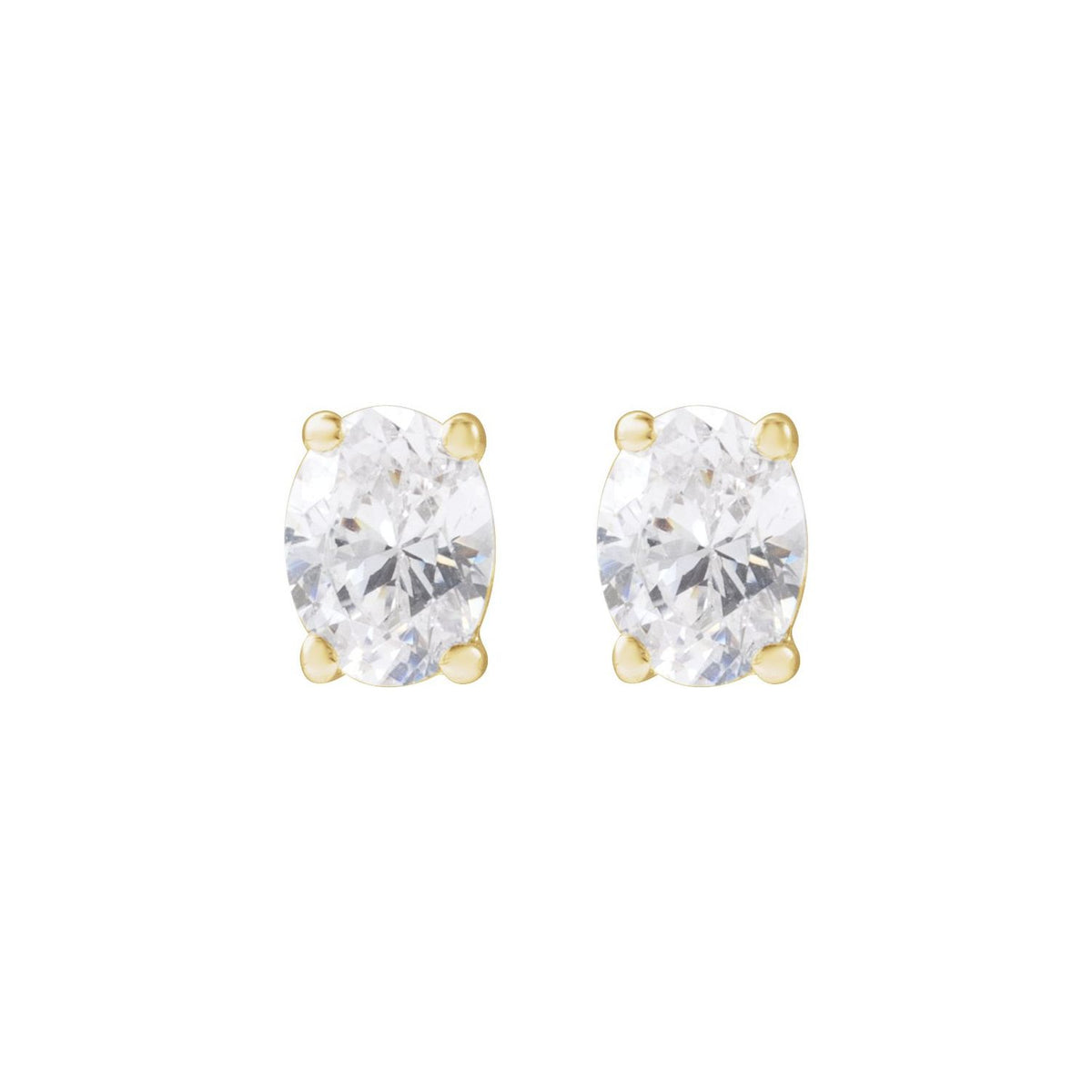 Lab-Grown Diamond Stud Earrings · 0.33–1 ct — 14K Yellow Gold view 2