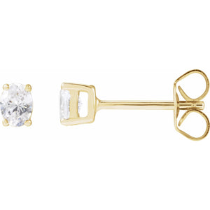Lab-Grown Diamond Stud Earrings · 0.33–1 ct — 14K Yellow Gold