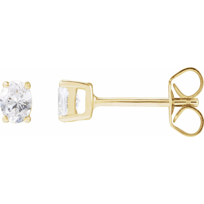 Lab-Grown Diamond Stud Earrings · 0.33–1 ct — 14K Yellow Gold