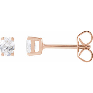 Lab-Grown Diamond Stud Earrings · 0.33–1 ct — 14K Rose Gold