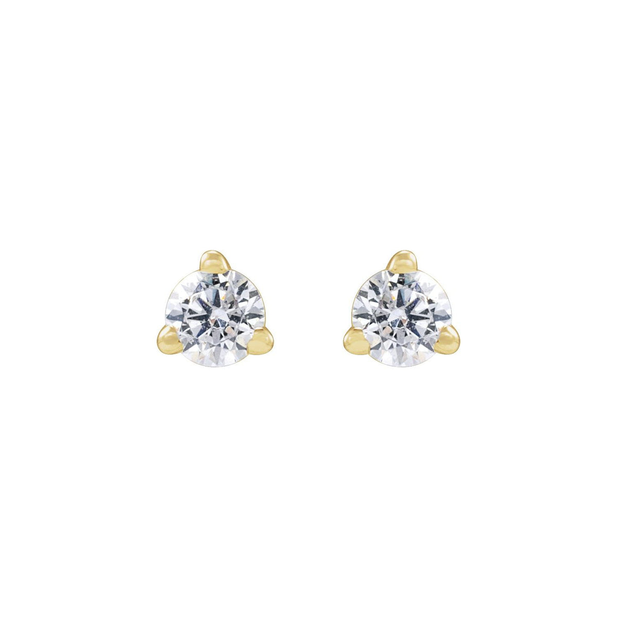 Lab-Grown Diamond Stud Earrings · 0.17–1 ct — 14K Yellow Gold view 2