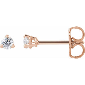Lab-Grown Diamond Stud Earrings · 0.17–1 ct — 14K Rose Gold
