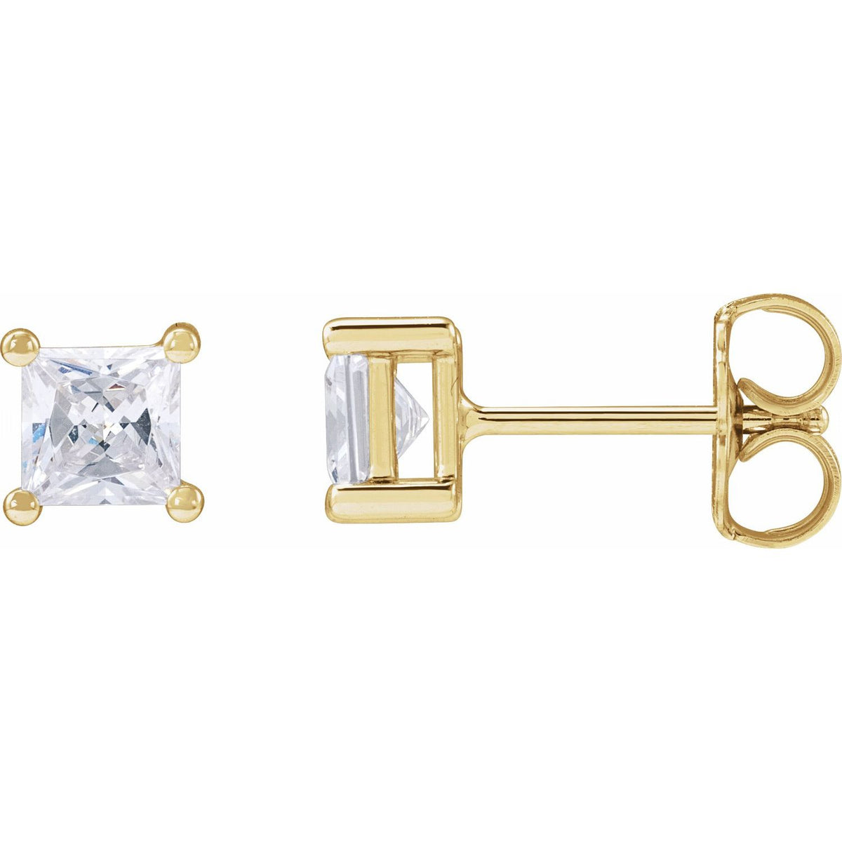 Lab-Grown Diamond Stud Earrings · 0.1–1 ct — 14K Yellow Gold