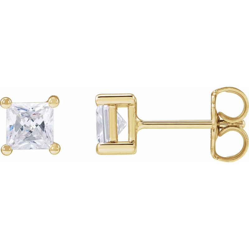 Lab-Grown Diamond Stud Earrings · 0.1–1 ct — 14K Yellow Gold