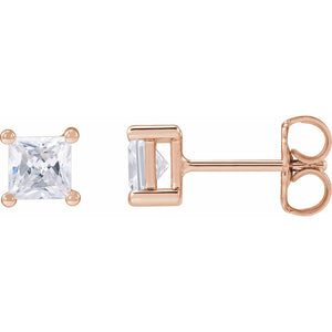 Lab-Grown Diamond Stud Earrings · 0.1–1 ct — 14K Rose Gold