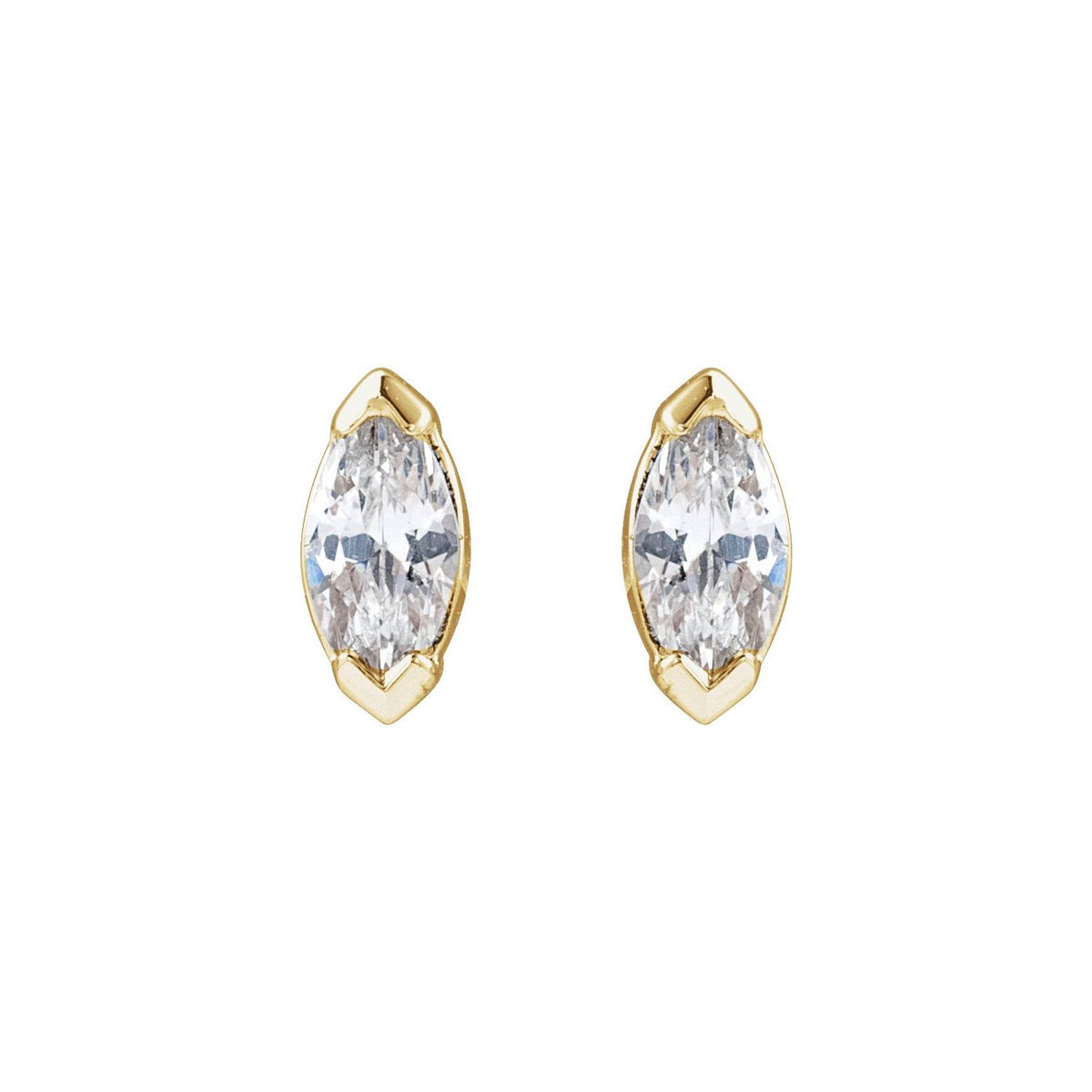 Lab-Grown Diamond Stud Earrings · 0.17–0.5 ct — 14K Yellow Gold view 2