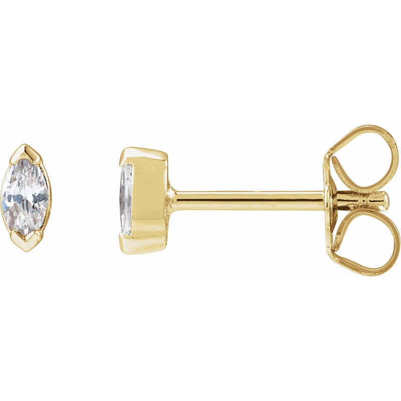 Lab-Grown Diamond Stud Earrings · 0.17–0.5 ct — 14K Yellow Gold